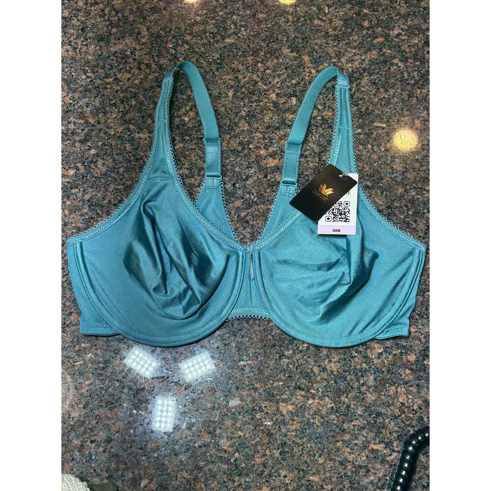 Wacoal Basic Beauty Teal Underwire Bra Size 38D NWT